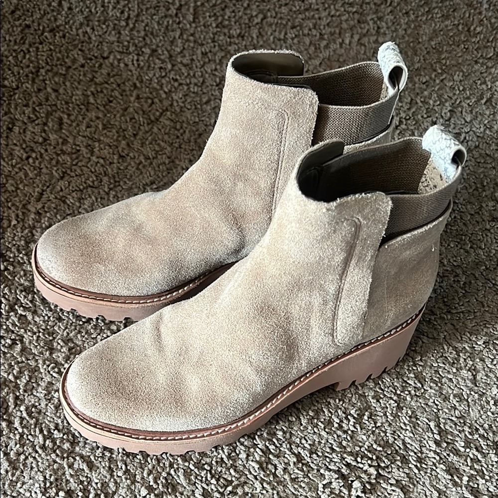 Dolce Vita Tan Ankle Boots